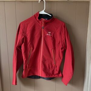 Arc'teryx Red Full-Zip Softshell Jacket